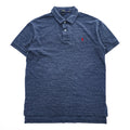 Polo Ralph Lauren クラシックフィット 半袖 ポロシャツ M ブルー ポニー 刺繍 CLASSIC FIT 鹿の子