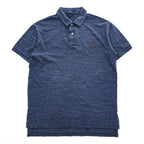Polo Ralph Lauren クラシックフィット 半袖 ポロシャツ M ブルー ポニー 刺繍 CLASSIC FIT 鹿の子