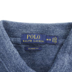 Polo Ralph Lauren クラシックフィット 半袖 ポロシャツ M ブルー ポニー 刺繍 CLASSIC FIT 鹿の子
