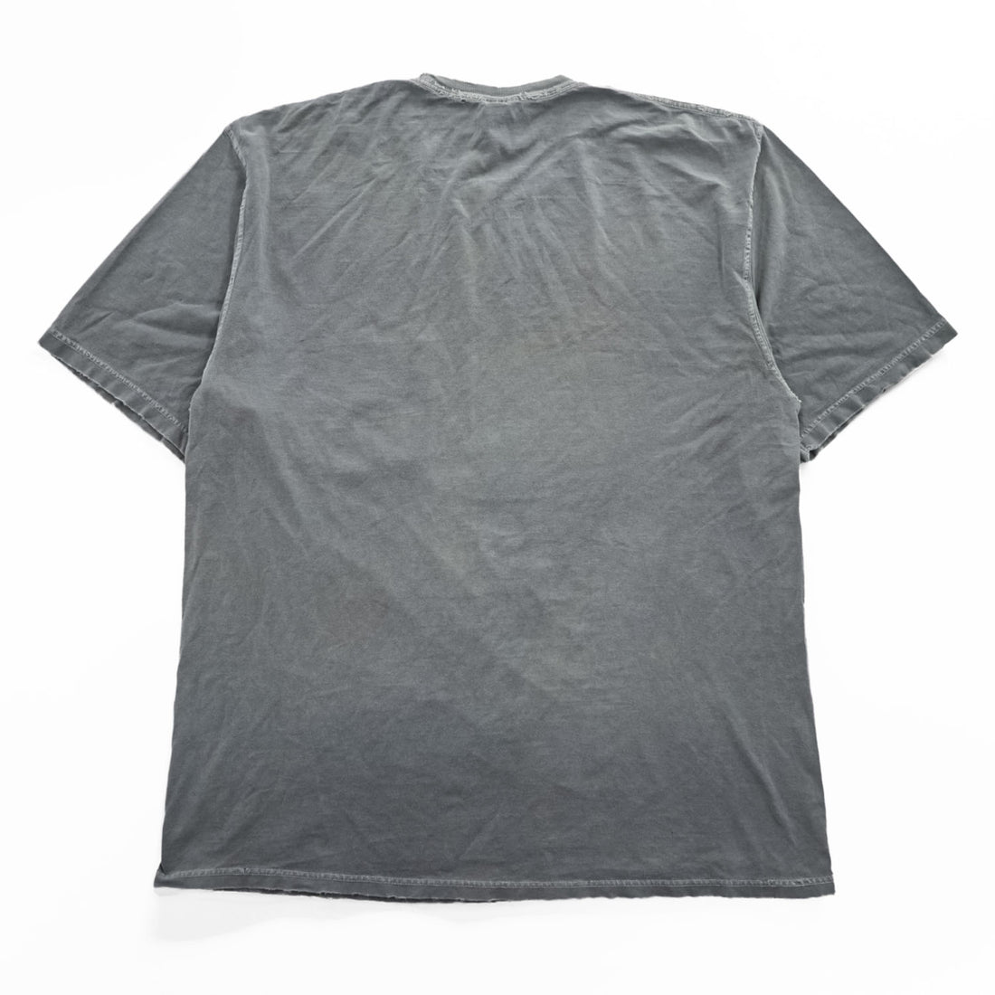 HARLEY DAVIDSON ピグメント染め ダメージ加工 ポケット Tシャツ XL グレー フェード