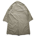 AURALEE 日本製 ステンカラーコート FINX WEATHER CLOTH CHECK COAT バルマカーンコート ベージュ チェック A9SC01WC