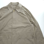 AURALEE 日本製 ステンカラーコート FINX WEATHER CLOTH CHECK COAT バルマカーンコート ベージュ チェック A9SC01WC