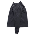 LANDS' END 90年代 USA製 ヴィンテージ 長袖 ボトルネック ロングスリーブ Tシャツ ロンT M ブラック