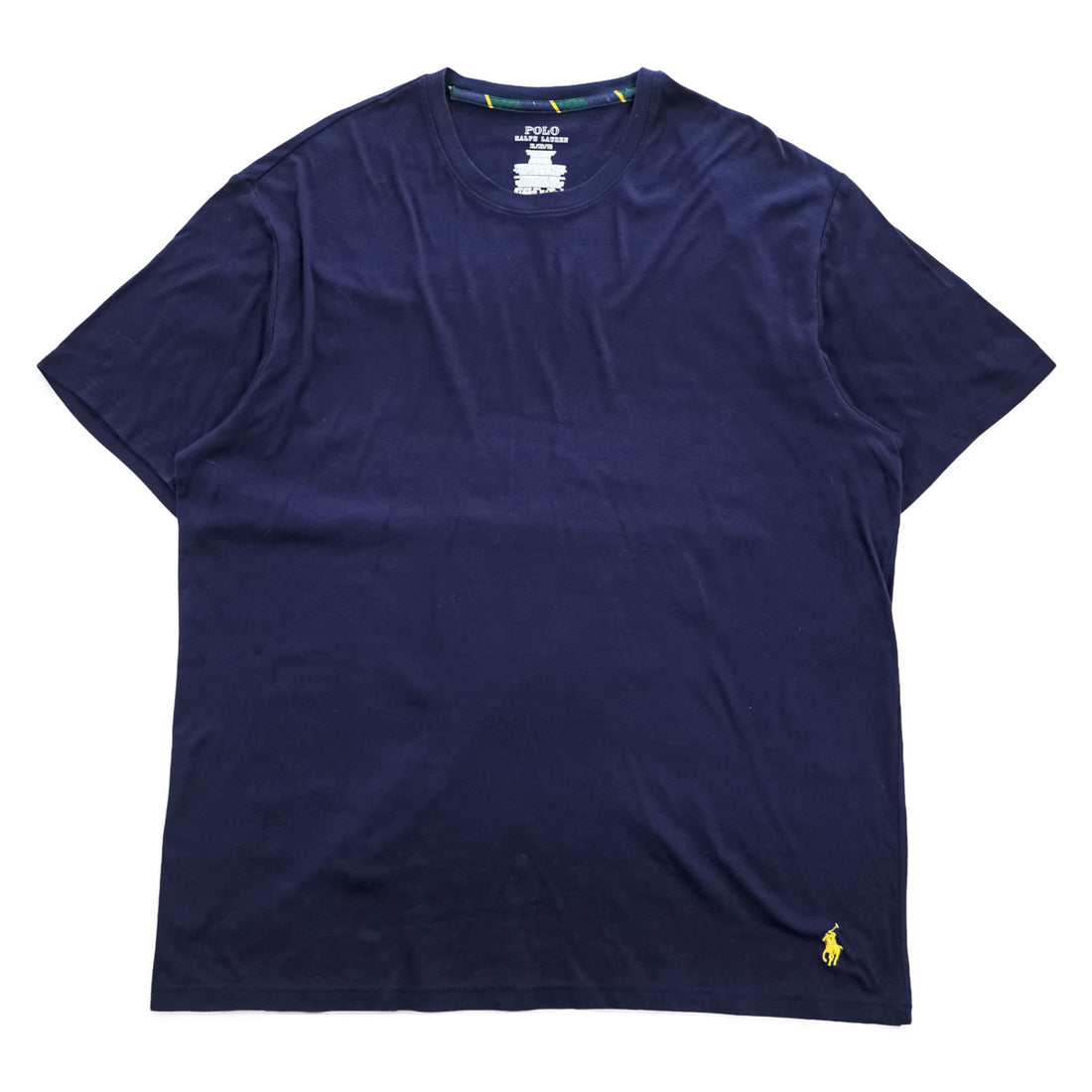 Polo Ralph Lauren Tシャツ XL ネイビー スモールポニー ロゴ 刺繍 MERCERIZED COTTON シルケット加工
