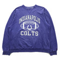 90s Champion Indianapolis Colts NFL Faded Purple Distressed Sweatshirt