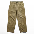 Nigel Cabourn 日本製 タック チノパンツ HOSPITAL PANT WEATHER CLOTH ベージュ プリーツ 80340050004