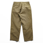 Nigel Cabourn 日本製 タック チノパンツ HOSPITAL PANT WEATHER CLOTH ベージュ プリーツ 80340050004
