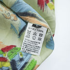 BINDU Atlantic City Map Print Rayon Hawaiian Open Collar Shirt Size L