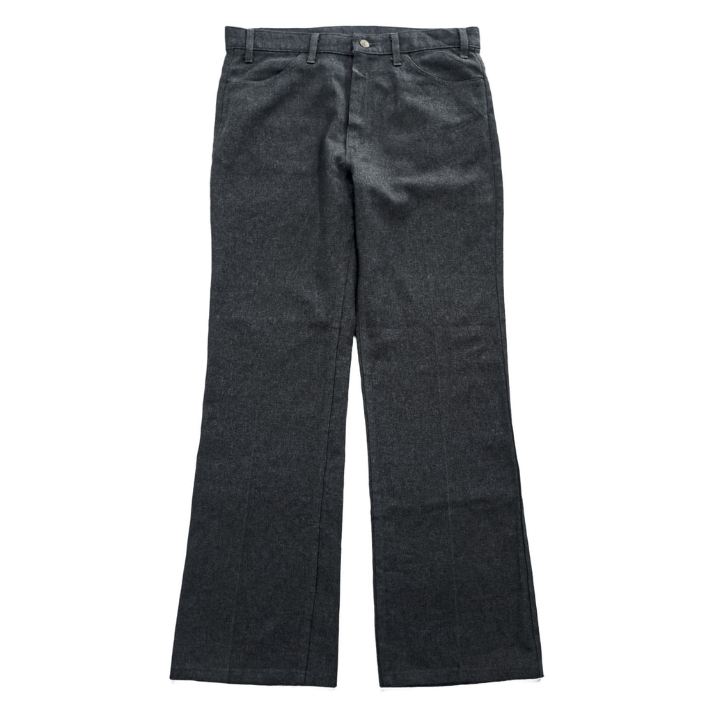 Vintage 80s Levi strauss Black Gold Tab Charcoal Gray Flare Slacks Pants