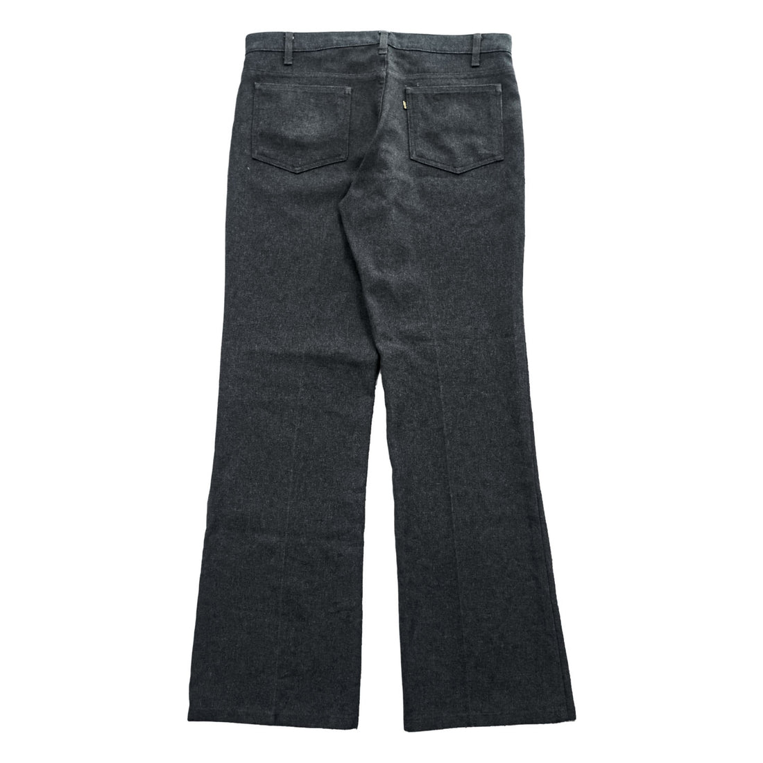 Vintage 80s Levi strauss Black Gold Tab Charcoal Gray Flare Slacks Pants