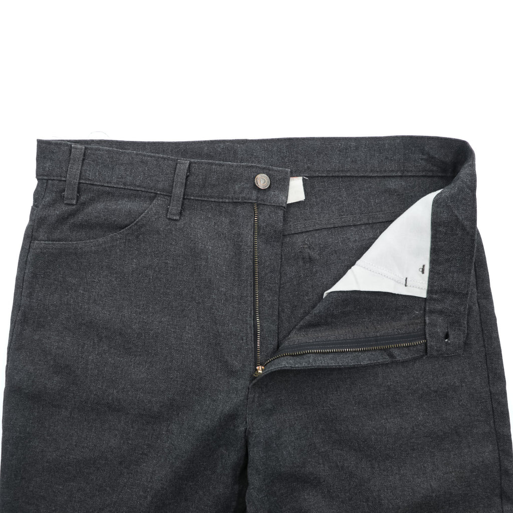 Vintage 80s Levi strauss Black Gold Tab Charcoal Gray Flare Slacks Pants