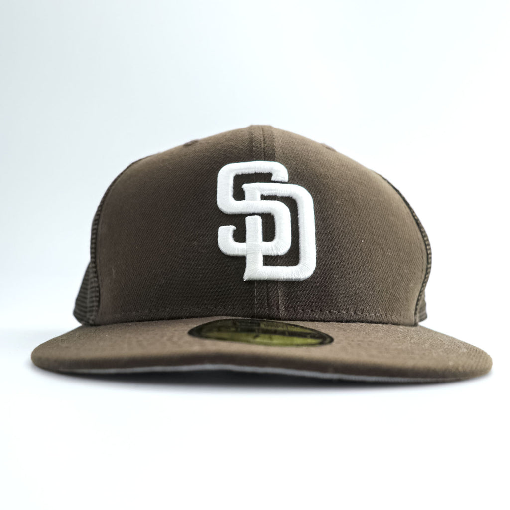 NEW ERA 59FIFTY パドレス メッシュキャップ 57.7cm 7 1/4 ブラウン SD MLB