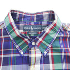 Ralph Lauren 90年代 ヴィンテージ 長袖 マドラスチェックシャツ XL CUSTOM FIT ボタンダウン