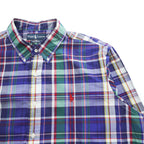 Ralph Lauren 90年代 ヴィンテージ 長袖 マドラスチェックシャツ XL CUSTOM FIT ボタンダウン