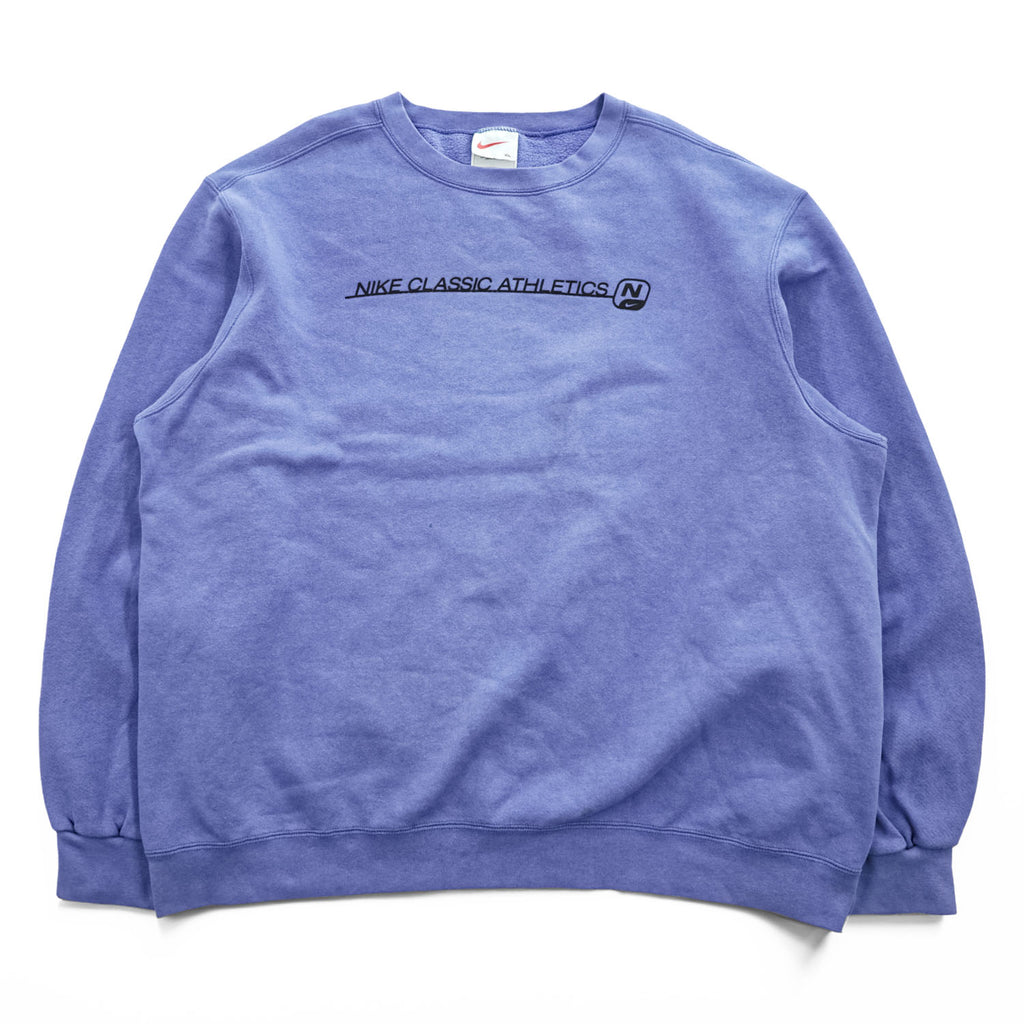 NIKE 90年代 USA製 ヴィンテージ スウェット トレーナー XL ブルー フェード CLASSIC ATHLETICS