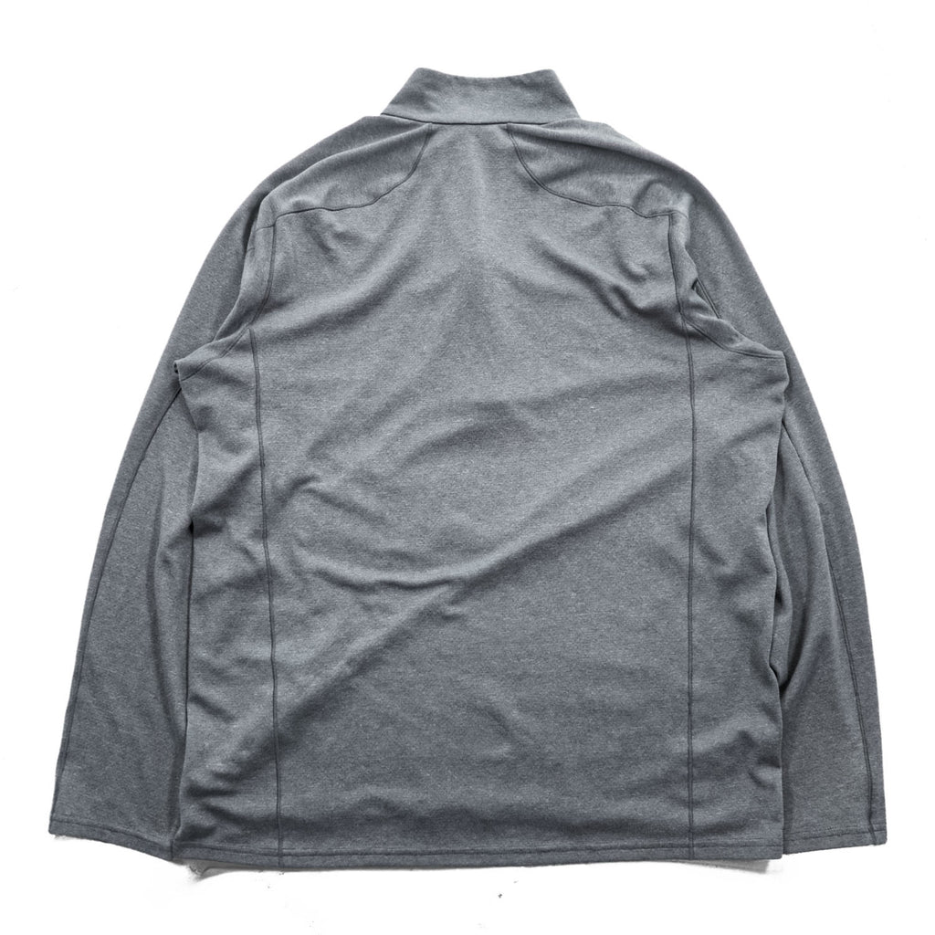 Patagonia Long Sleeve T-Shirt, XL, Grey, Stretch Capilene 3 Midweight Zip Neck Pullover 44441