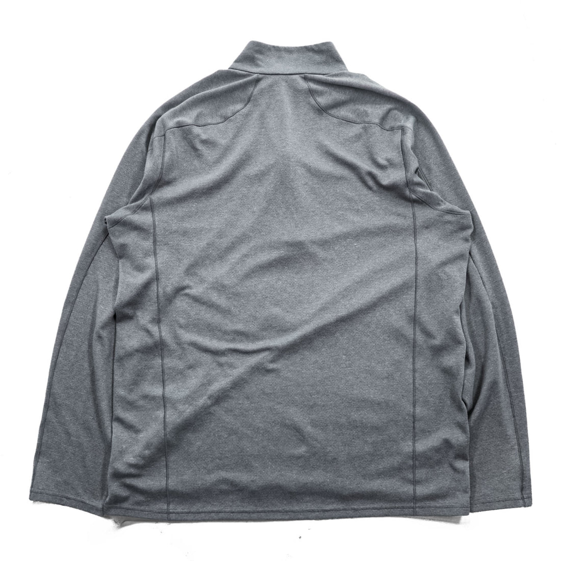 Patagonia Long Sleeve T-Shirt, XL, Grey, Stretch Capilene 3 Midweight Zip Neck Pullover 44441