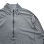 Patagonia Long Sleeve T-Shirt, XL, Grey, Stretch Capilene 3 Midweight Zip Neck Pullover 44441