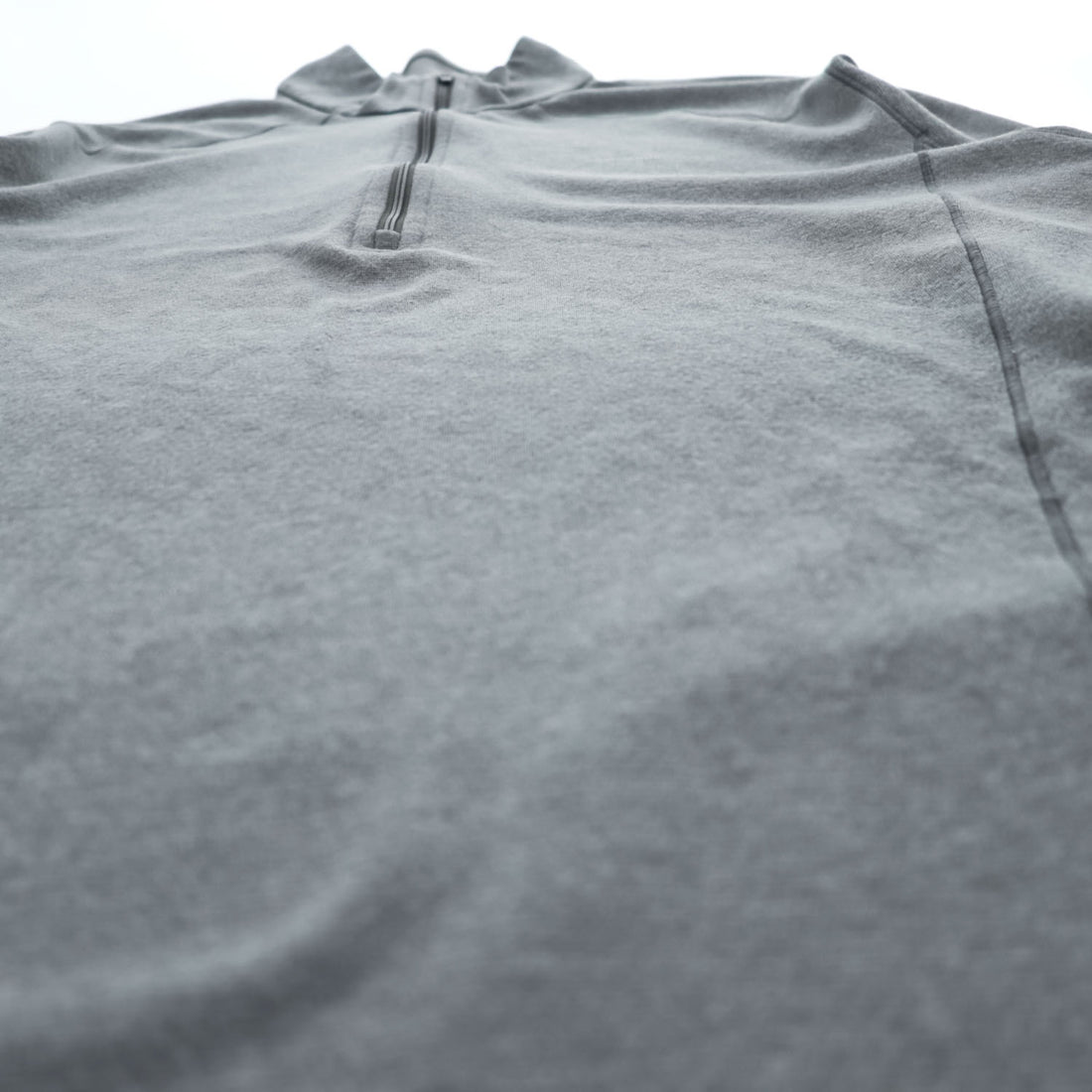 Patagonia Long Sleeve T-Shirt, XL, Grey, Stretch Capilene 3 Midweight Zip Neck Pullover 44441