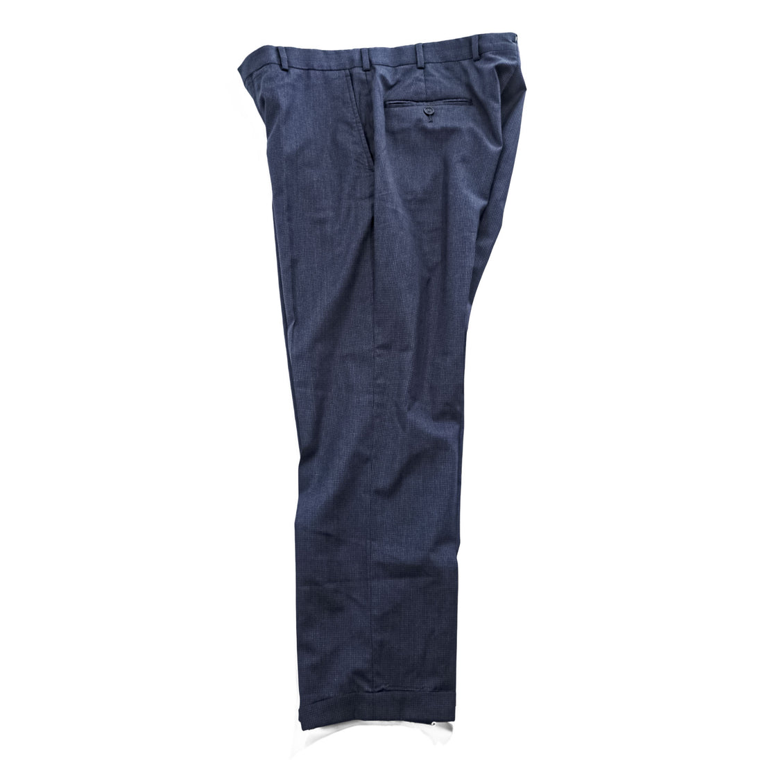 Brooks Brothers Regent Reda Wool Houndstooth Dress Pants Navy W35 L32 Cuffed
