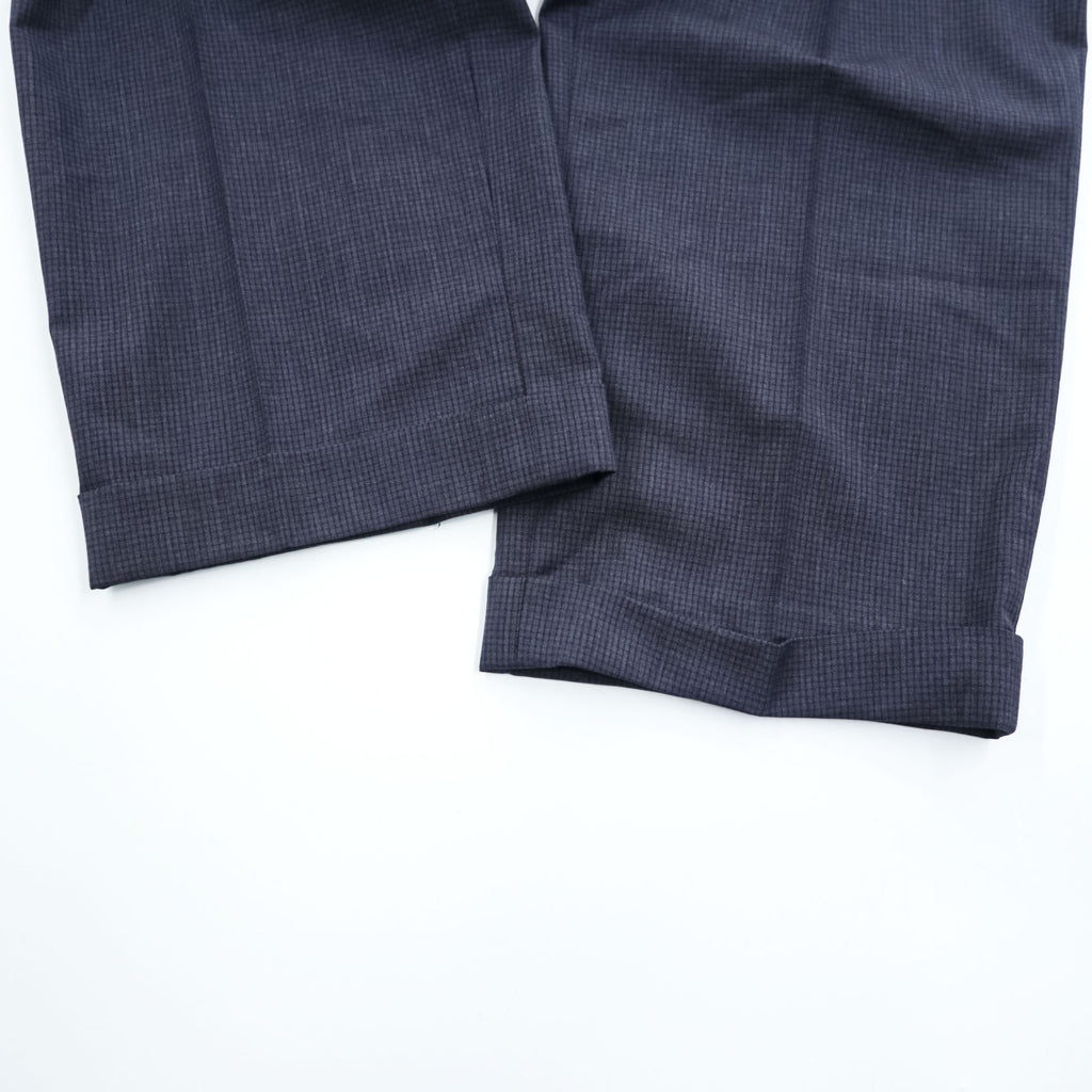 Brooks Brothers Regent Reda Wool Houndstooth Dress Pants Navy W35 L32 Cuffed