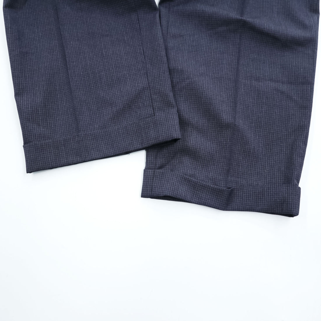 Brooks Brothers Regent Reda Wool Houndstooth Dress Pants Navy W35 L32 Cuffed