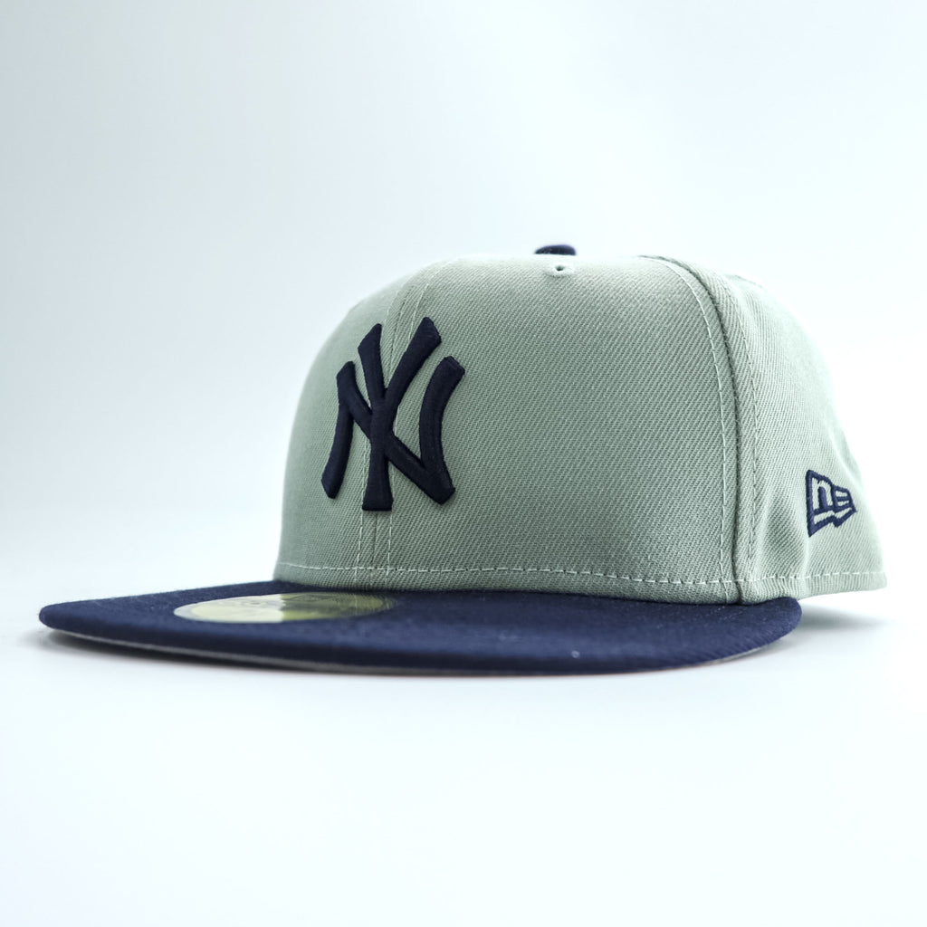 New Era New York Yankees 59FIFTY Fitted Cap Gray Navy Size 7 1/2 59.6cm MLB