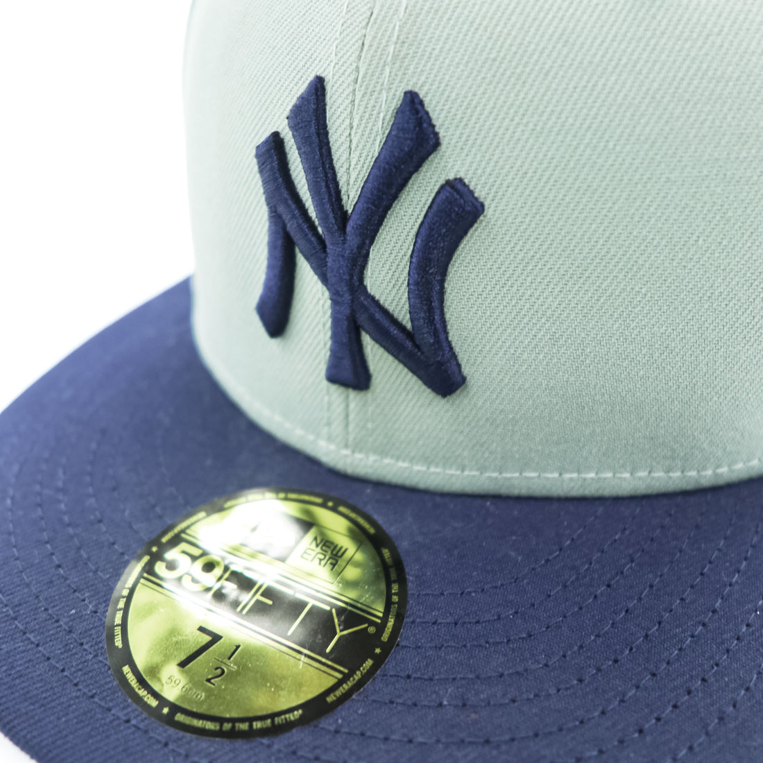 New Era New York Yankees 59FIFTY Fitted Cap Gray Navy Size 7 1/2 59.6cm MLB