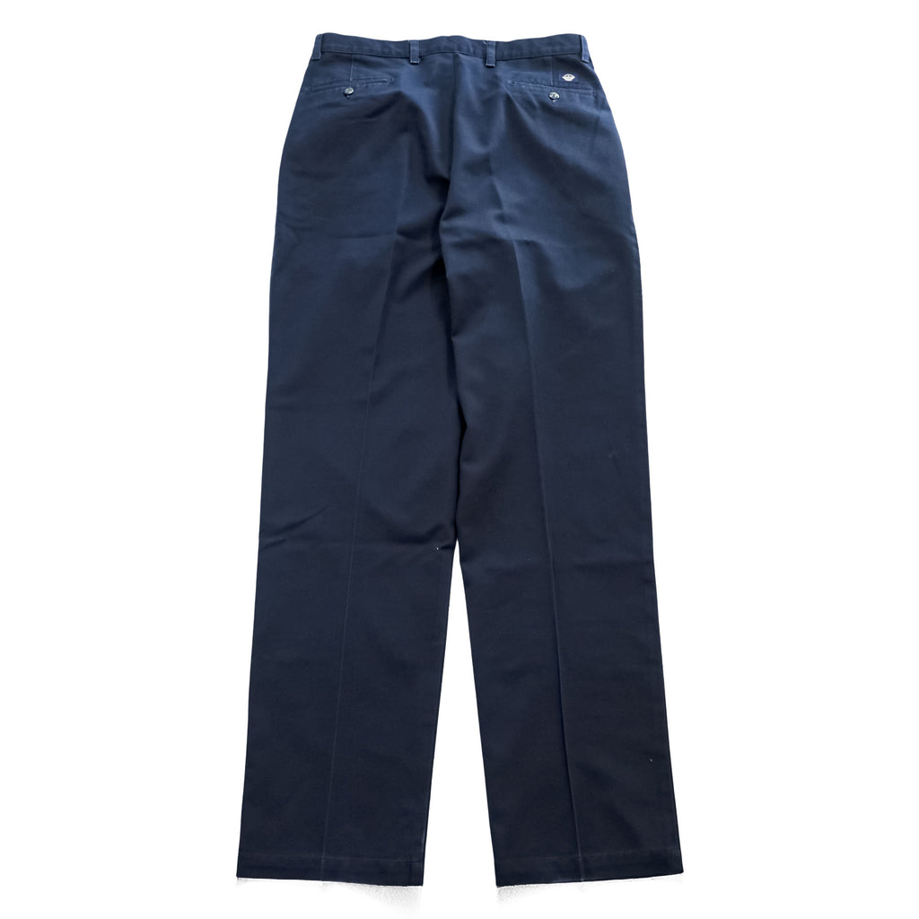DOCKERS ( Levi's ) 00年代 ヴィンテージ チノパンツ 36 x 36 ネイビー No Wrinkle Twill Classic Fit プリーツ
