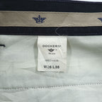 DOCKERS ( Levi's ) 00年代 ヴィンテージ チノパンツ 36 x 36 ネイビー No Wrinkle Twill Classic Fit プリーツ