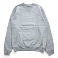 carhartt クルーネック 前V スウェット トレーナー L グレー 裏起毛 LOOSE FIT TS0124-M