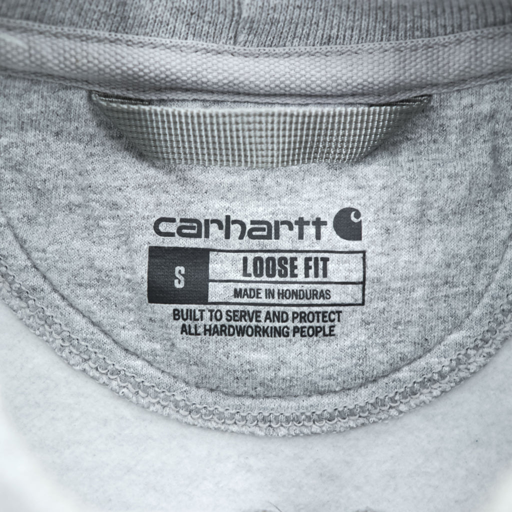 carhartt クルーネック 前V スウェット トレーナー L グレー 裏起毛 LOOSE FIT TS0124-M