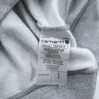 carhartt クルーネック 前V スウェット トレーナー L グレー 裏起毛 LOOSE FIT TS0124-M