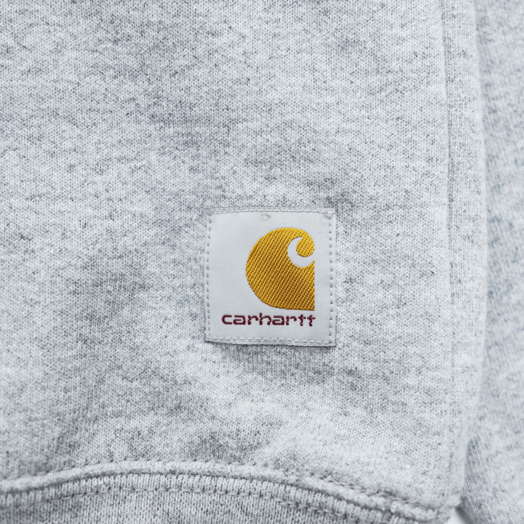 carhartt クルーネック 前V スウェット トレーナー L グレー 裏起毛 LOOSE FIT TS0124-M
