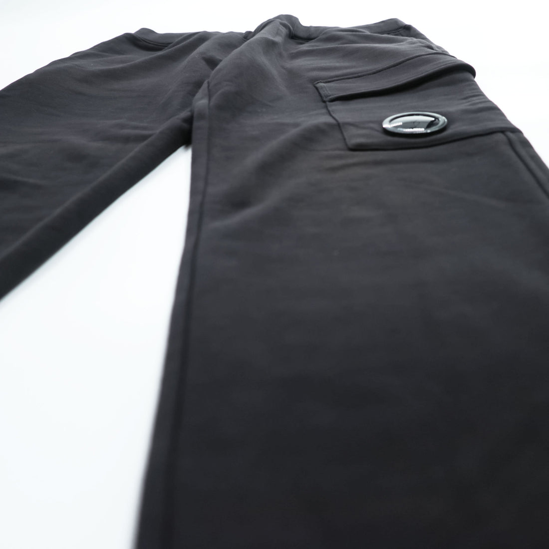 C.P. COMPANY レンズポケット スウェットパンツ M ブラック カーゴジョガー 05CMSS074A