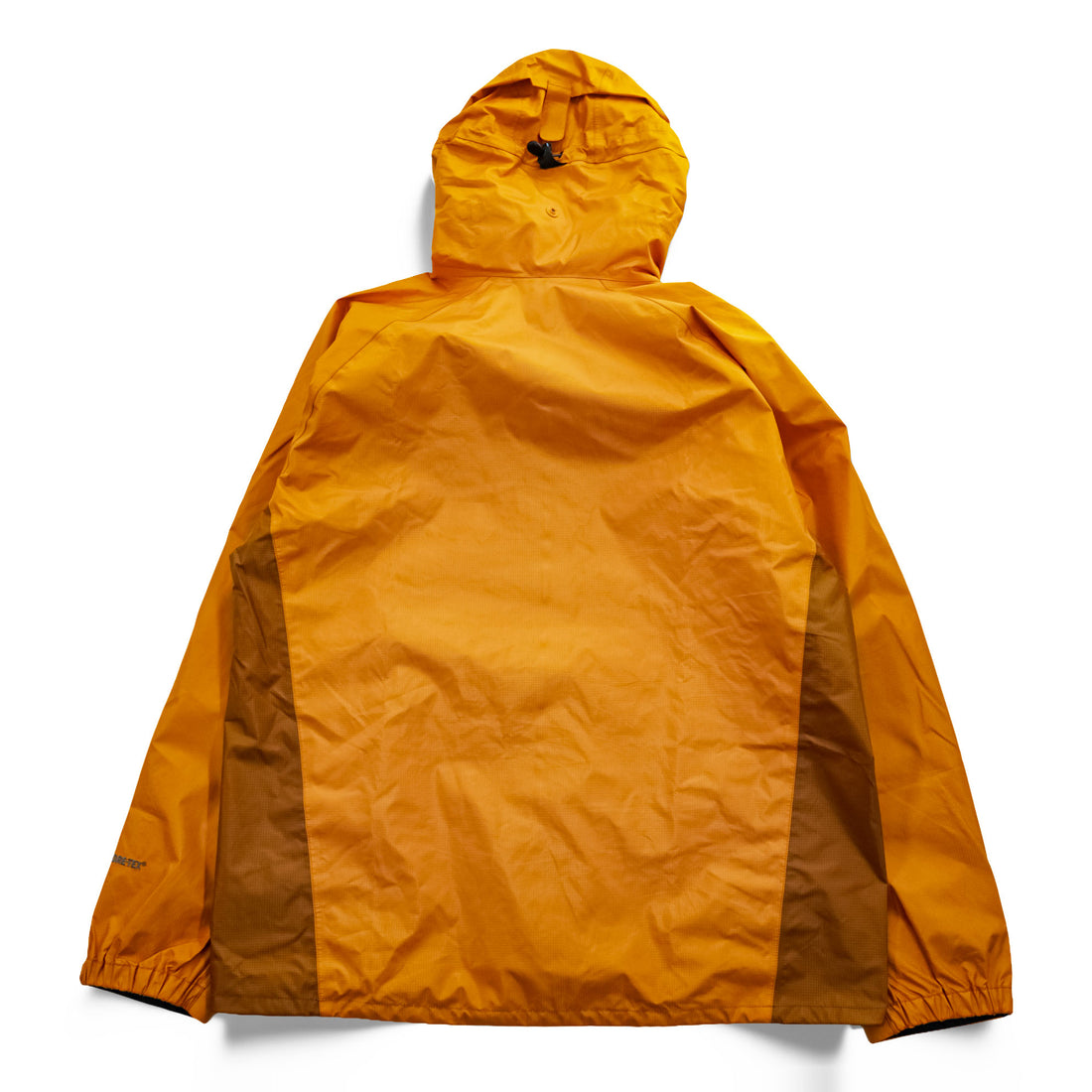 mont-bell ゴアテックス GORE-TEX 防水 マウンテンパーカー シェル レインジャケット L オレンジ ストームクルーザー ドローコード フード収納 1128256