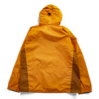 mont-bell ゴアテックス GORE-TEX 防水 マウンテンパーカー シェル レインジャケット L オレンジ ストームクルーザー ドローコード フード収納 1128256