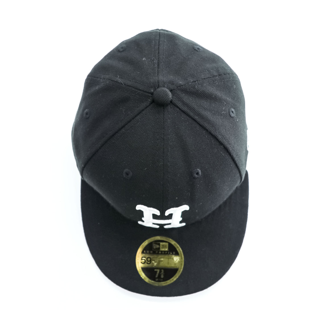 HUF × New Era 59FIFTY ベースボール キャップ 7 3/8 ブラック H刺繍