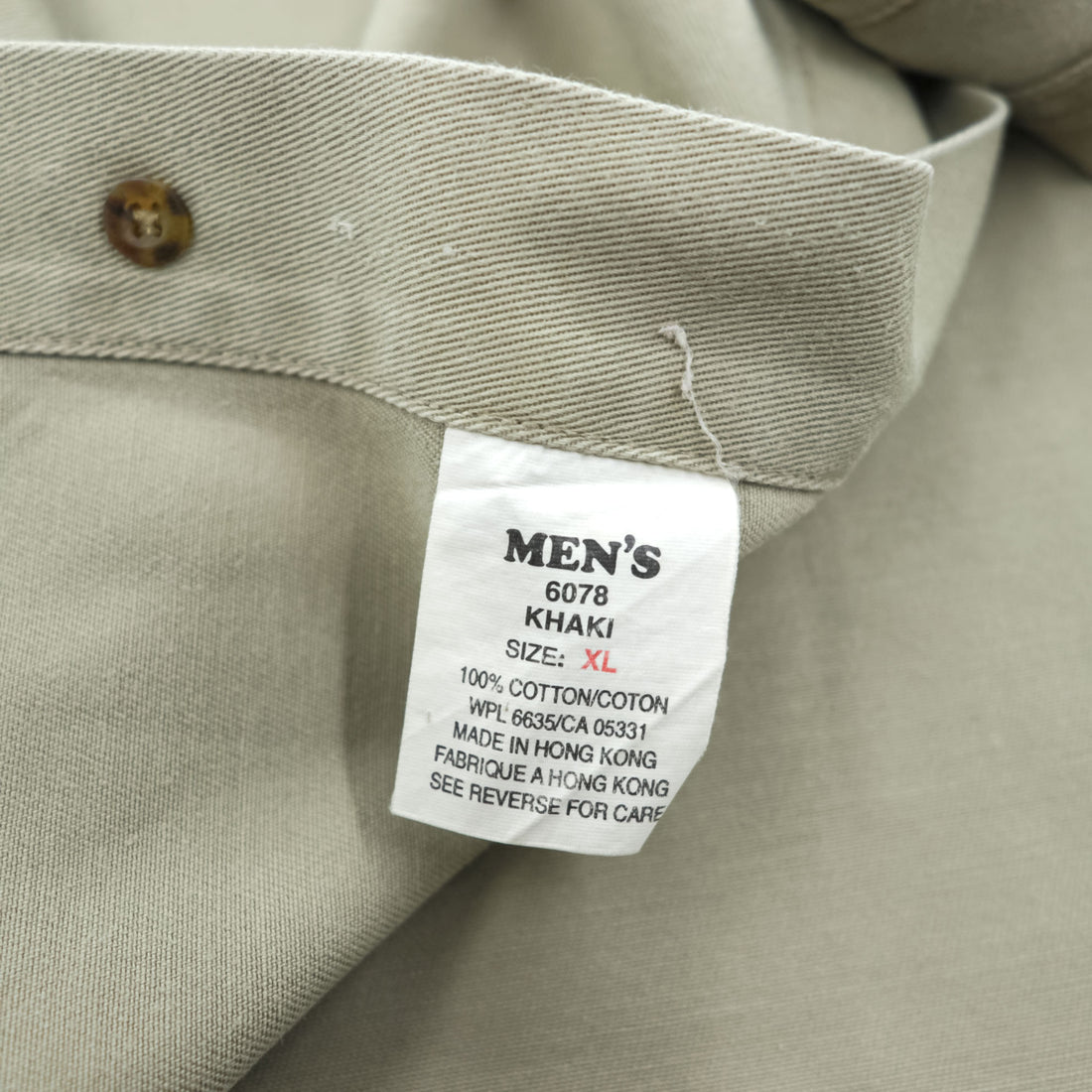 Woolrich Hunting Long Sleeve Shirt, Button Puffer, Elbow Patch, XL, Beige Khaki, 6078