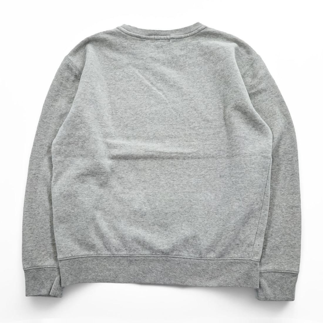 Polo Ralph Lauren 90s Vintage Sweatshirt Small Pony Embroidered Logo Brushed Lining Gray M