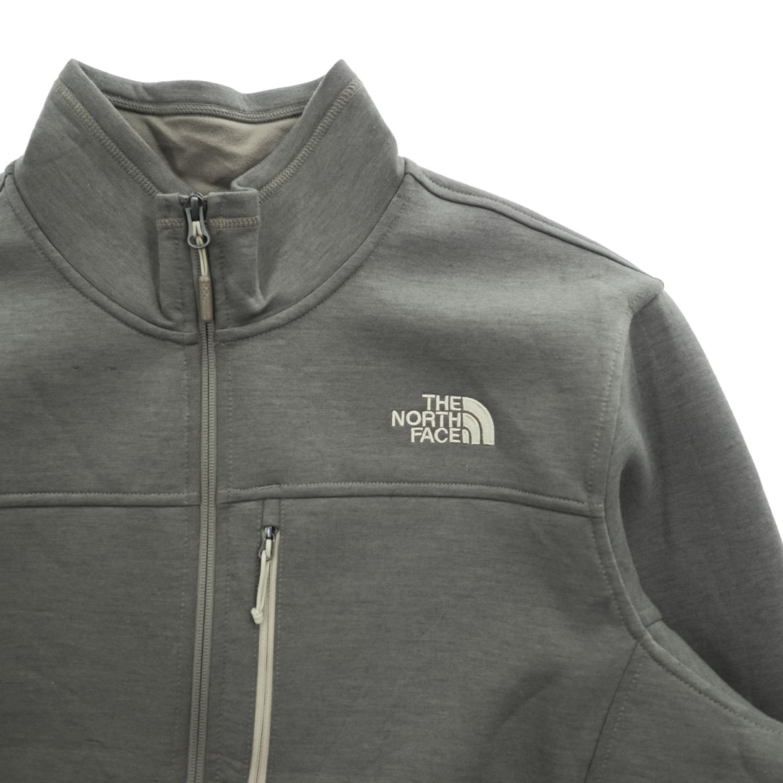 THE NORTH FACE フリースジャケット Apex Bionic XL カーキ 胸ジップポケット アウトドア NF00CLD4