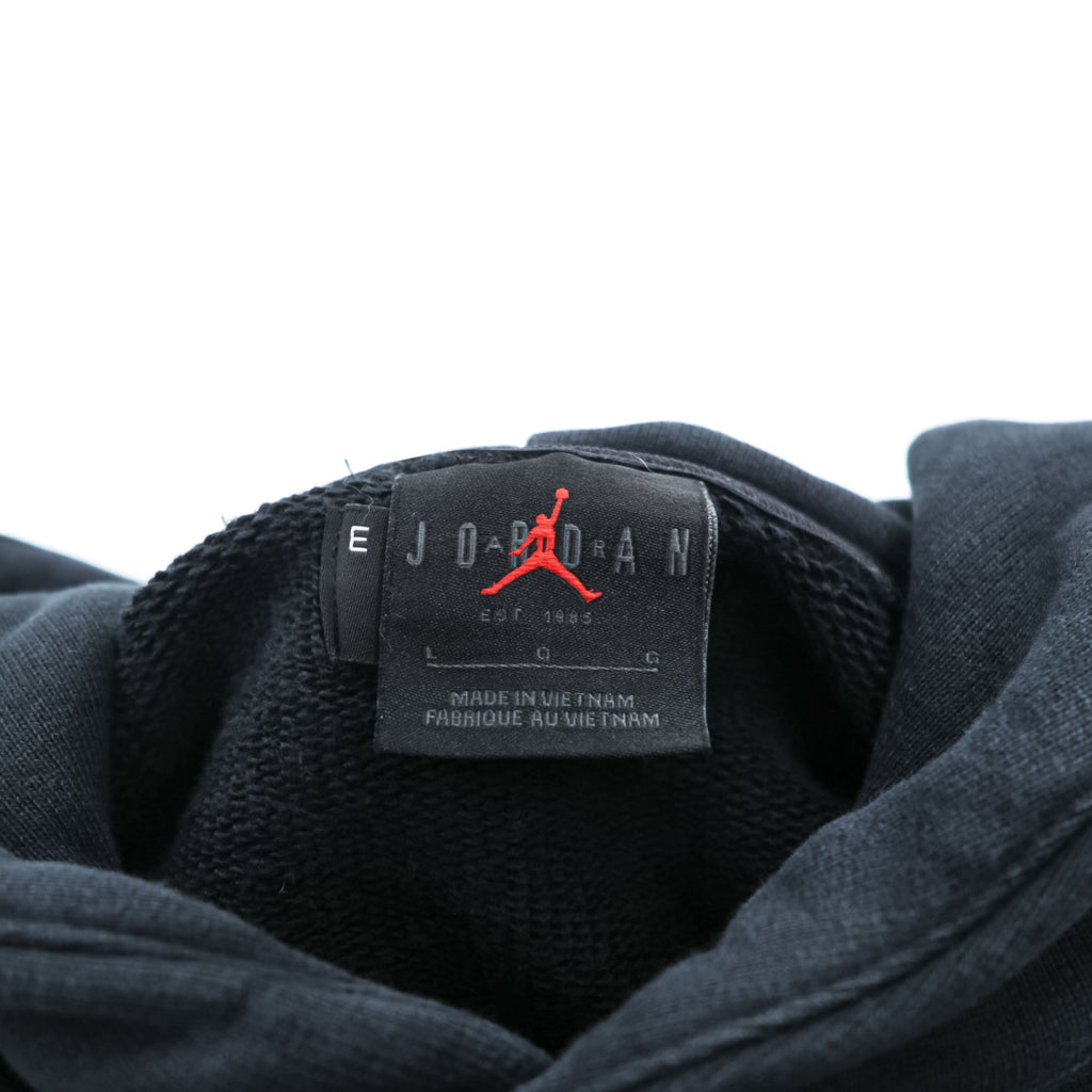 JORDAN BRAND ( NIKE ) プルオーバー パーカー L ブラック Wordmark Fleece Hoodie カンガルーポケット FJ1966-010