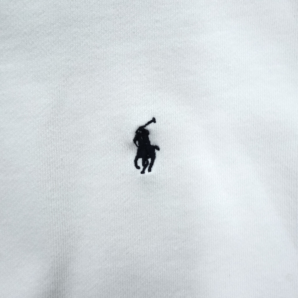 Polo Ralph Lauren 90年代 ヴィンテージ スウェット トレーナー XL ホワイト スモールポニー ロゴ 刺繍 ビッグサイズ