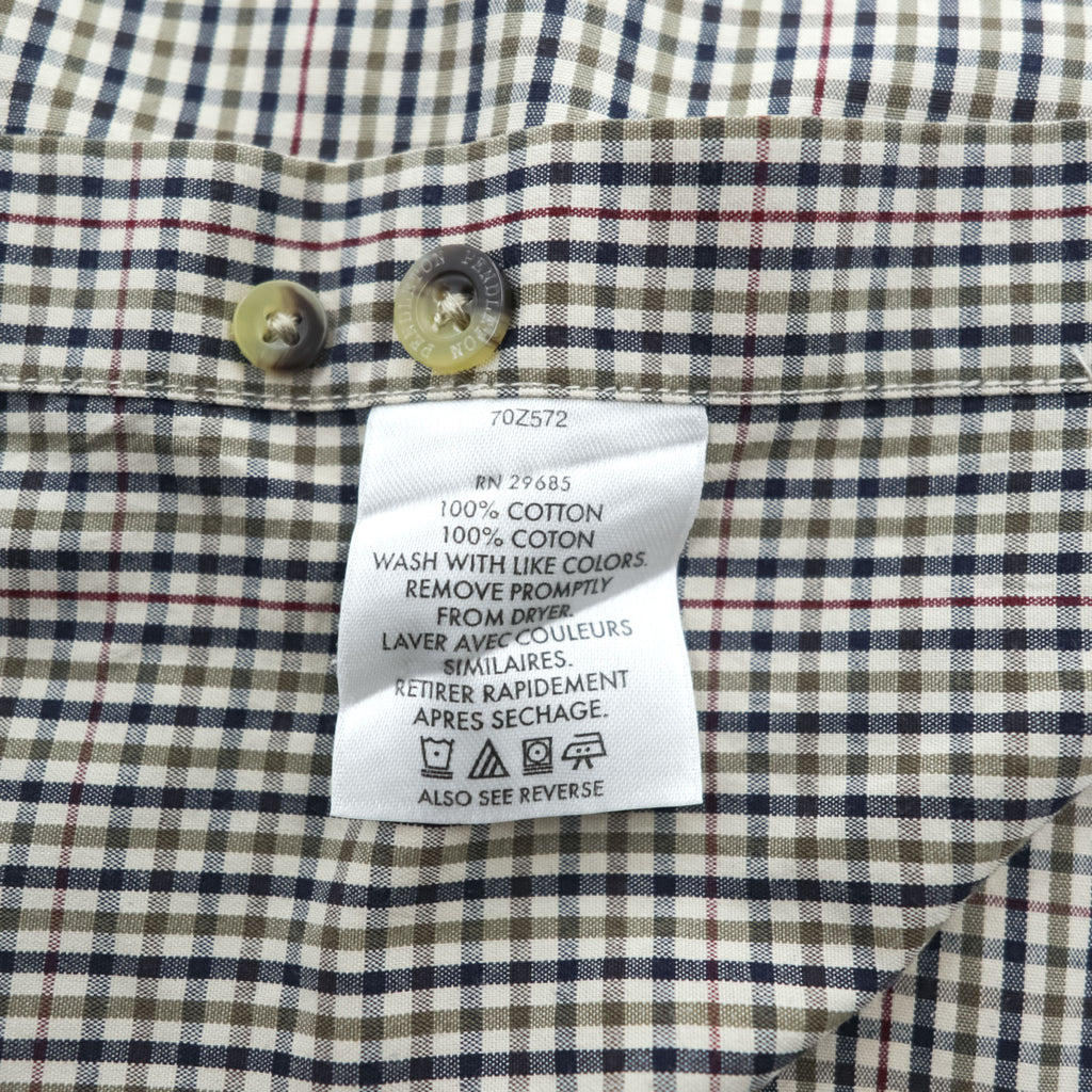 PENDLETON 長袖チェックシャツ M ブラウン ボタンダウン 胸ポケット