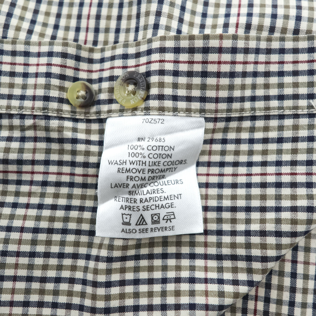 PENDLETON 長袖チェックシャツ M ブラウン ボタンダウン 胸ポケット