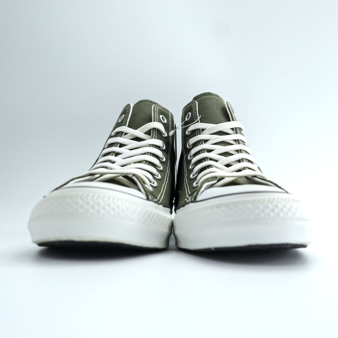 CONVERSE REACT × 倉敷帆布 100周年 オールスター ALL STAR 100 KURASHIKI-HAMPU HI スニーカー 26.5cm カーキ グリーン キャンバス 1CK954 未使用品