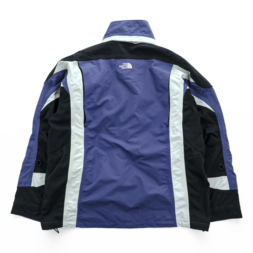 THE NORTH FACE 90年代 ヴィンテージ マウンテンジャケット L ブルー 防水 シェル ジップインジップ ドローコード