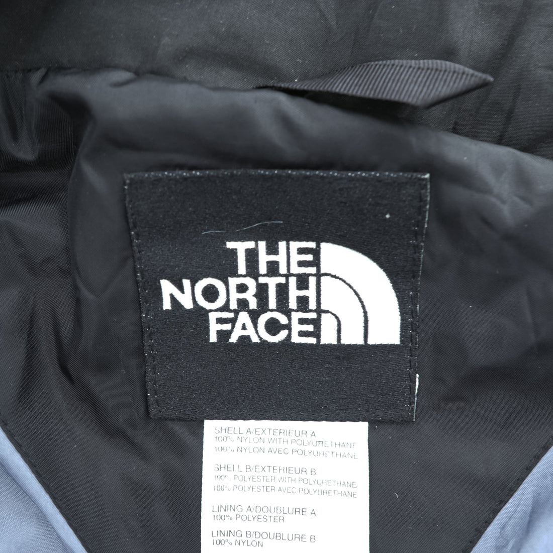 THE NORTH FACE 90年代 ヴィンテージ マウンテンジャケット L ブルー 防水 シェル ジップインジップ ドローコード