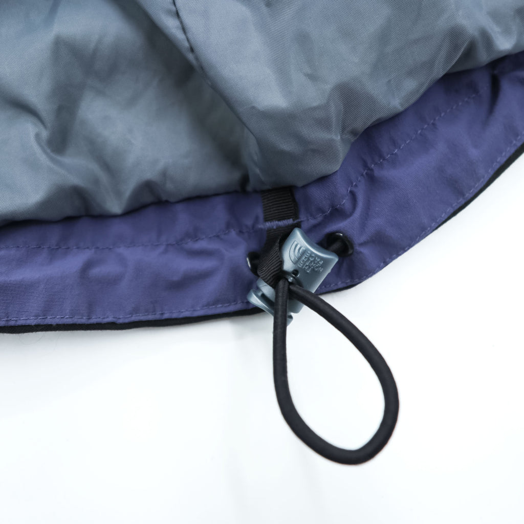 THE NORTH FACE 90年代 ヴィンテージ マウンテンジャケット L ブルー 防水 シェル ジップインジップ ドローコード