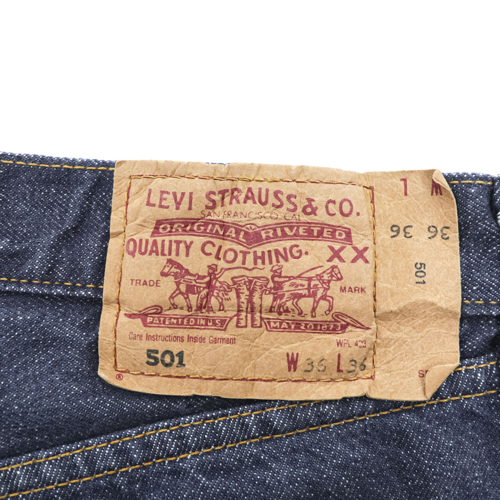 Levi's 00年代 トルコ製 ヴィンテージ 501 デニムパンツ ジーンズ 36 x 36 インディゴ ブルー 濃紺 ボタンフライ ユーロモデル 00501 0104